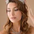 USD 348,  ROYALE Diamond Wedding Crown For A Luxurious Bridal Look