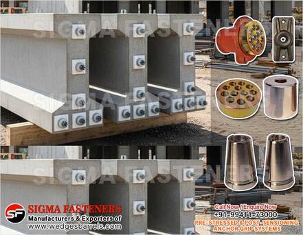 Punjab, Business, Post Tensioning Wedges And Barrels, Pre Stressed Anchor Grip System, Anchor Heads Plates M
