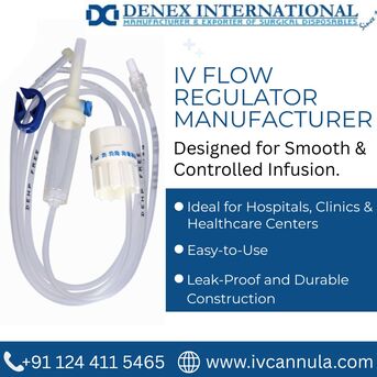Gurugram, Health, Iv Flow Regulator Manufacturer - DENEX International