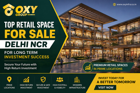 New Delhi, Real Estate, Buy Retail Space For Sale Delhi NCR In Fast Growing Locations For Higher ROI