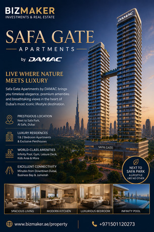 Dubai, Real Estate, Safa Gate Apartments By DAMAC | Luxury Residences In Safa Park Dubai