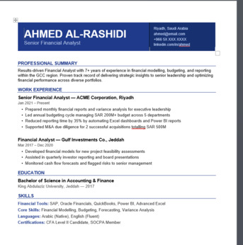 Riyadh, Jobs, Limited Free CV Templates &mdash; Download Before They