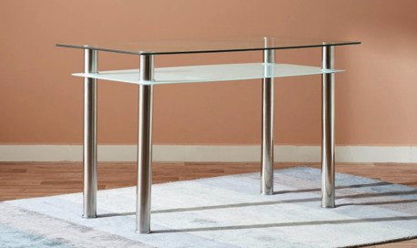 Jeddah, Furniture, SAR 400,  Dining Table 2 Tier Memphis Glass (Homebox)