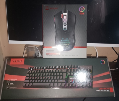 Manama, Electronics, BHD 25,  Mechanical Gaming Keyboard And Gaming Mouse With Original Boxes