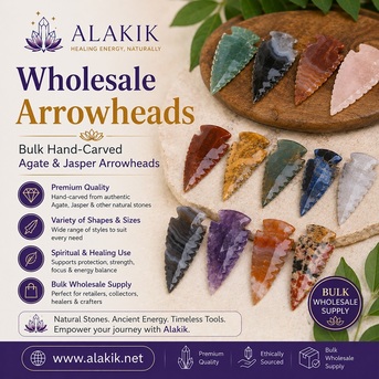 Toronto, Business, Wholesale Arrowheads | Bulk Hand-Carved Agate & Jasper Arrowheads | Alakik