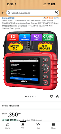 Makkah, Auto Parts, SAR 1100,  Launch OBD2 Scanner CRP129X