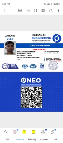 Dammam, Job Seekers, Forklift Operator. Manlift Operator
