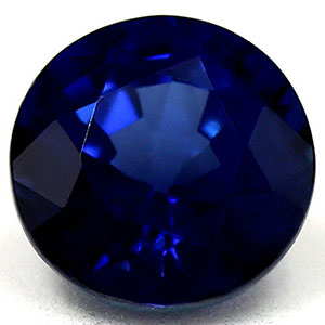 New York, Jewelry, USD 14072,  Untreated 0.86 Cts. Deep  Natural Sapphire Round, AAA Quality