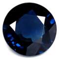 USD 1437,  Untreated 0.82 Cts. Deep Blue Sapphire Gem Round, AAA Quality