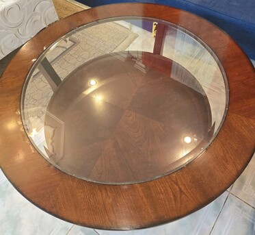 Al Malaz, Furniture, SAR 150,  Center & Side Table Glass Top At Throwaway Price - 150 SAR
