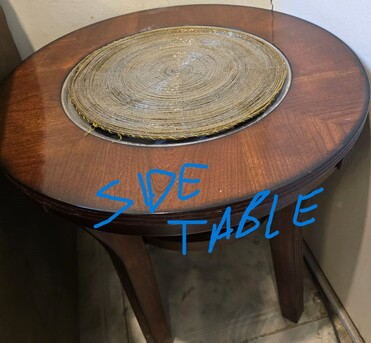Al Malaz, Furniture, SAR 150,  Center & Side Table Glass Top At Throwaway Price - 150 SAR