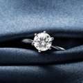 GBP 1,  Lab Created Diamond Solitaire Rings London | Elegant Sparkle