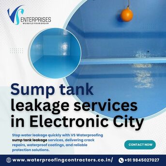 Bangalore, Construction, Sump Tank Leakage Services In Electronic City