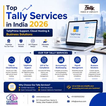 Noida, Computer, Top Tally Services In India 2026 | TallyPrime Support, Cloud Hosting & Business Solutions