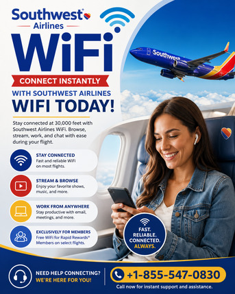 New York, Travel, Connect Instantly With Southwest Airlines WiFi Today