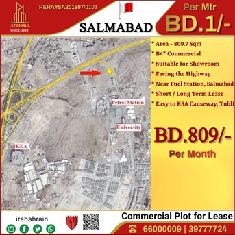 Salmabad, Industrial Land, BHD 1,  Commercial Plot For Rent In Salmabad, Facing Highway