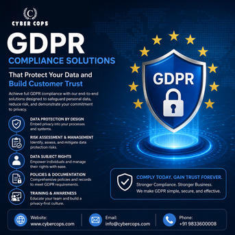 Mumbai, Security, GDPR Compliance Solutions | Data Privacy & Security Services By Cyber Cops
