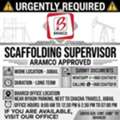 SCAFFODING SUPERVISOR   (ARAMCO APPROVED)