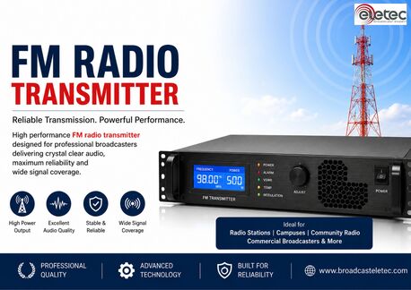London, Electronics, Affordable FM Radio Transmitter For Professional | BroadcastEletec