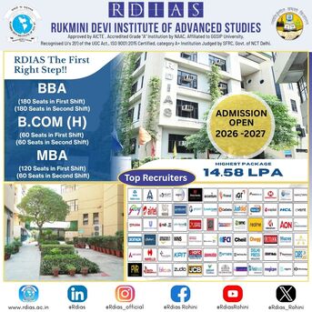 Rohini, Education, A Preferred Choice Among Top B.Com Colleges In Delhi NCR - RDIAS