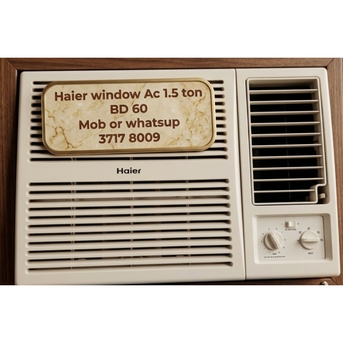 Manama, Air Conditioners, BHD 60,  🌍🌐Haier Window Ac 1.5 Ton In Good Condition For Sale With Delivery And Fixing