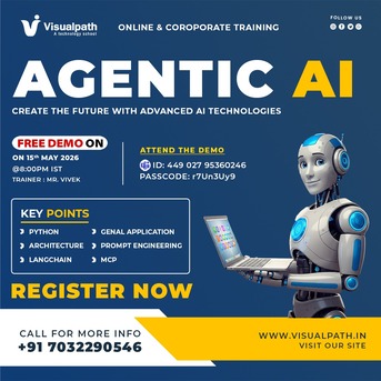 Hyderabad, Education, Agentic AI Online Training | Free Demo Starts 15th May 2026