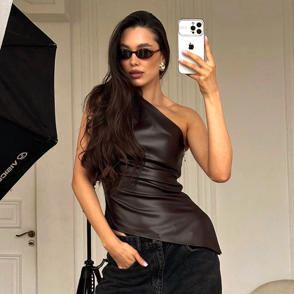 Mumbai, Clothing & Accessories, INR 2480,  Sleeveless Bodycon Brown Coober Top From Miakee