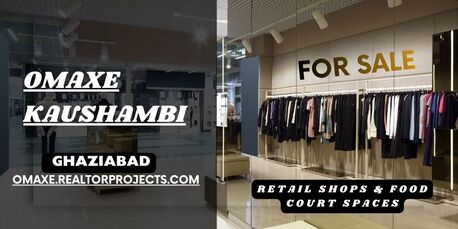 Ghaziabad, Real Estate For Sale, 2 BR,  Omaxe Kaushambi Project In Ghaziabad - Future Ready Retail Zone