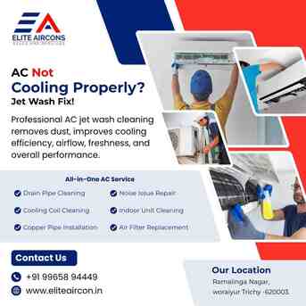 Chennai, Air Conditioning, Best AC Jet Wash Service | Expert AC Mechanic In Trichy