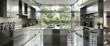 New Delhi, Interior Design, Premium SS Modular Kitchen Solutions By AMEDEO &ndash; Modern, Durable & Stylish Designs