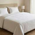 INR 1499,  White Cotton Bedsheets &mdash; 245 GSM Pure Cotton, Handloom Woven, Soft & Breathable