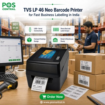 Noida, Computers, INR 12999,  Buy TVS LP 46 Neo Barcode Printer For Indian Business Labels