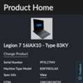 BHD 850,  Lenovo Legion 7 Gaming Laptop (Pristine Condition)