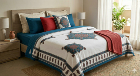 Mumbai, Household Items, INR 1499,  Double Bed Dohar Pure Cotton &mdash; Lightweight, Breathable, Soft For Indian Summers | Theindig