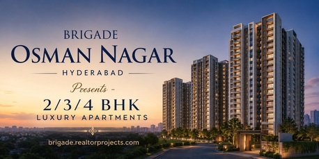 Hyderabad, Real Estate For Sale, INR 10000000,  Brigade Osman Nagar Hyderabad &ndash; The Epicenter Of Luxury And Convenience