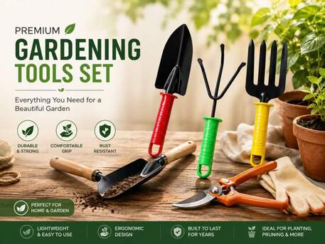 Faridabad, Farm & Garden, INR 129,  Colorful 3pcs Garden Tool Set With Plastic Handle | MakerBazar