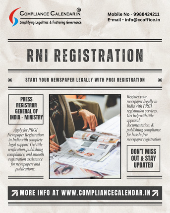 Mumbai, Legal, RNI Registration Online For Newspaper & Magazine Approval