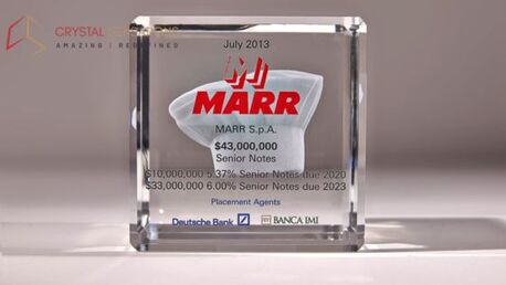 New York, Business, Luxury Custom Crystal Trophy For Business Excellence