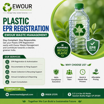 Noida, Recycling, CPCB EPR Plastic Registration In India - Ewour Waste Management