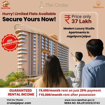 Jaipur, Business, Premium Studio Apartments In Jagatpura Jaipur With Modern Amenities | The Cruise