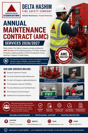 Dammam, Technical, AMC - Annual Maintenance Contract For Fire Fighting, Fire Alarm & Fire Extinguisher Refill