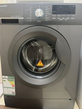 Al Wizarat, Appliances, SAR 800,  Sharp 7Kg Front Load Washing Machine