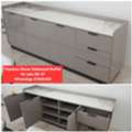 BHD 47,  ✅️ Heavy  Titanium Stone Sideboard Buffet Cabinet For Sale In Good Condition With Delivery