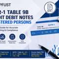 GSTR-1 Table 9B Credit Debit Notes Registered Persons