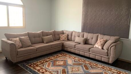 Dhahran, Furniture, SAR 500,  L‑Shaped Trukesh Sofa &ndash; Excellent Condition &ndash; 1 Year Only