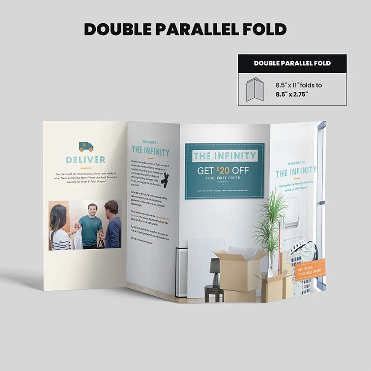 Los Angeles, Printing, Order Double Parallel Fold Brochure Printing From PrintMagic
