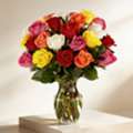 INR 1200,  Vibrant Blooms: 20 Mixed Roses In A Beautiful Bunch - Florist Chennai
