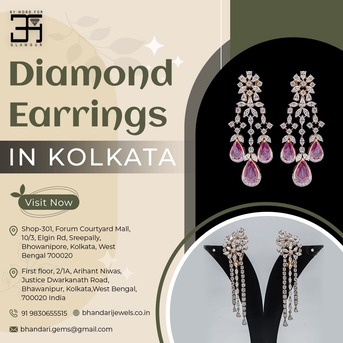 Kolkata, Jewelry, Buy Diamond Earrings In Kolkata - Bhandari Jewels