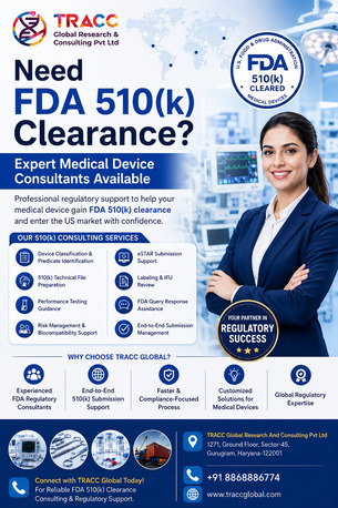Gurugram, Medical, Need FDA 510(k) Clearance? Expert Medical Device Consultants Available