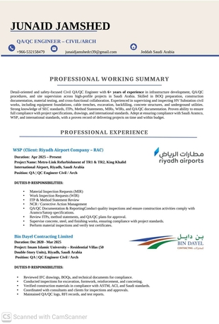 Jubail, Job Seekers, QC ENGINEER CIVIL